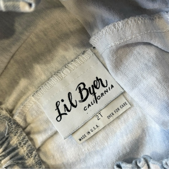 Vtg Girls 90's/y2k 2 piece Lil Byer Hooded button up Top & Shorts Set Size 2T - Picture 4 of 8